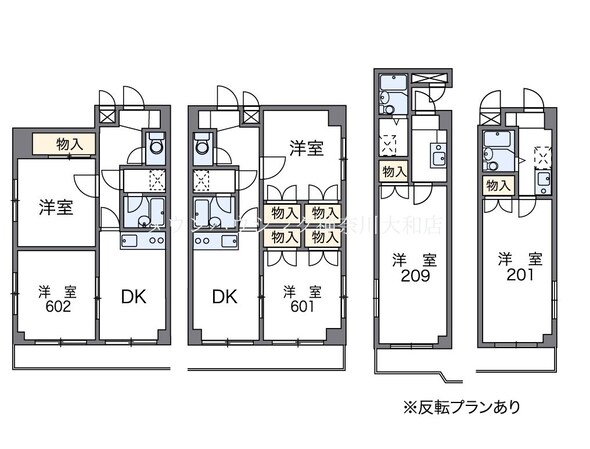 レオパレスサザンクロスプラザの物件間取画像